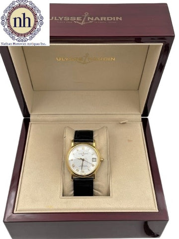 Ulysse Nardin 18k Gold Automatic Chronometer San Marco Watch #131-88 6012