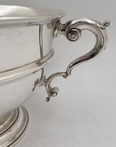 Cartier Sterling Silver Two-Handled Centerpiece Bowl / Wine Chiller