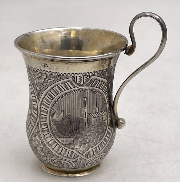 Russian 0.84 Silver 1851 Vodka Mug