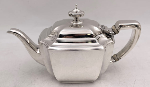 Tiffany & Co. 1912 Sterling Silver 6-Piece Tea & Coffee Set in Hampton Pattern and in Art Deco Style