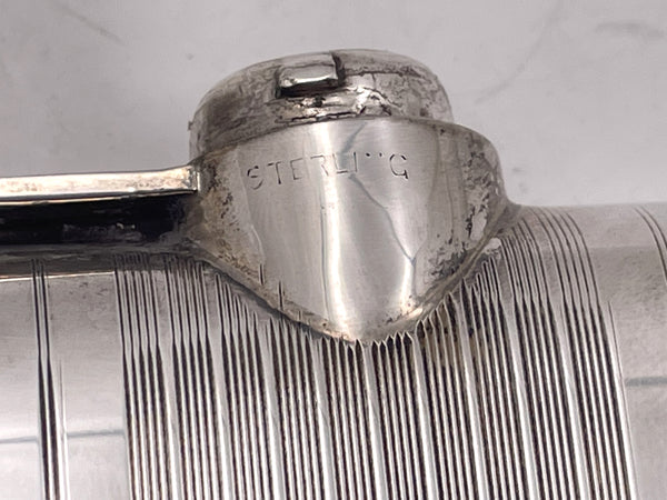 J. E. Caldwell & Co. Sterling Silver Flask in Art Deco Style from Early 20th Century