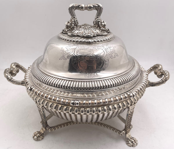 Pair of Paul Storr 1809 Georgian Sterling Silver Tureens / Covered Vegetables