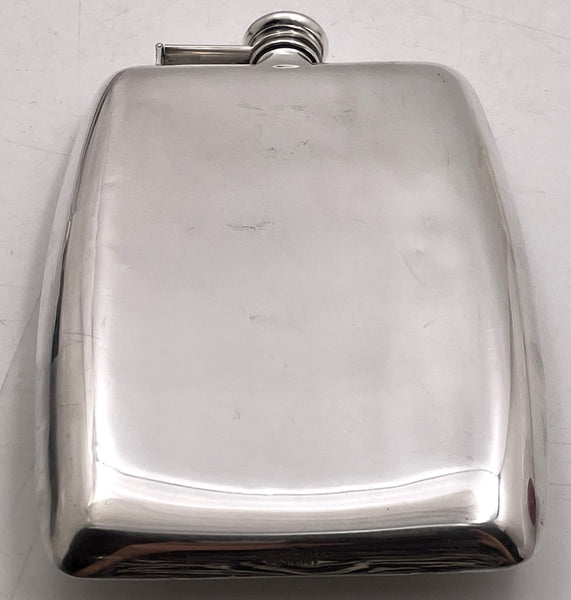 Watrous for International Sterling Silver Flask in Art Deco Style from Early 20th Century