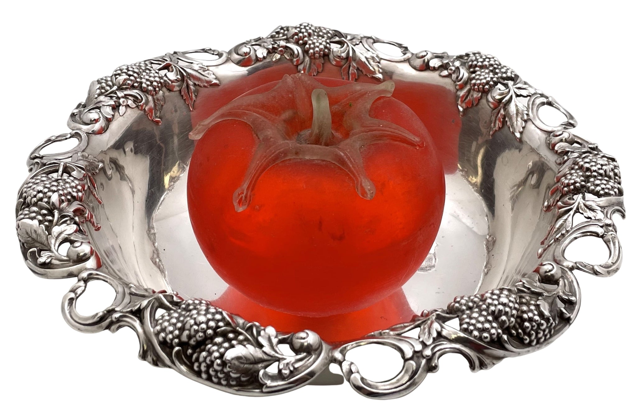 Tiffany & Co. Sterling Silver 1904 Blackberry Bowl in Art Nouveau Style