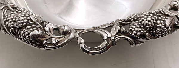 Tiffany & Co. Sterling Silver 1904 Blackberry Bowl in Art Nouveau Style