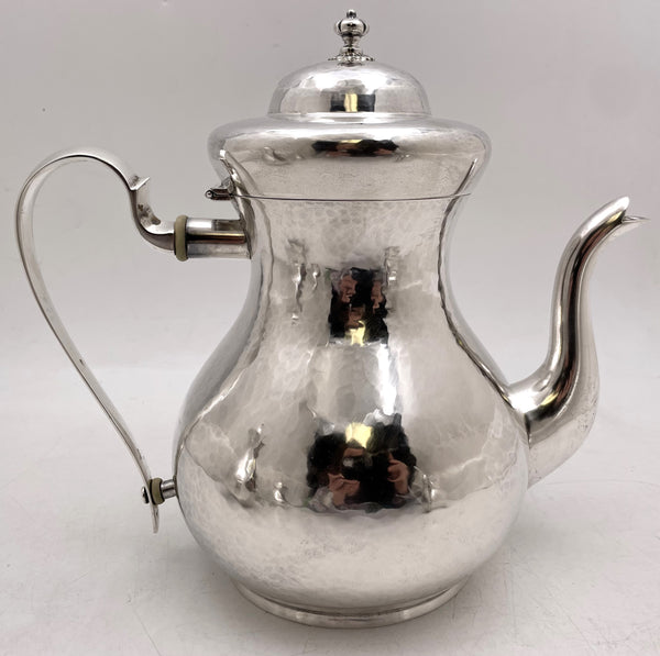 Buccellati Sterling Silver Hand-Hammered 4-Piece Tea & Coffee Set