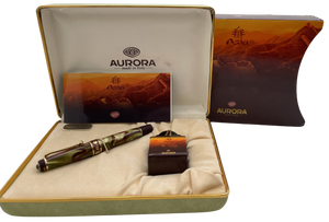 Aurora Asia Limited Edition Fountain Pen with Ink, Boxes & Papers