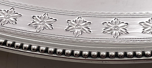 W. Abdy English 1788 Sterling Silver Two-Handled Georgian Tray / Salver