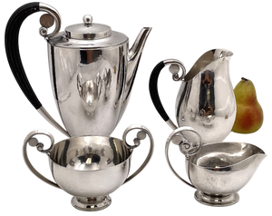 Georg Jensen by J. Rohde in Sterling Silver 4-Piece Coffee Set #321