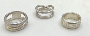 Tiffany & Co. Set of 3 Sterling Silver Rings