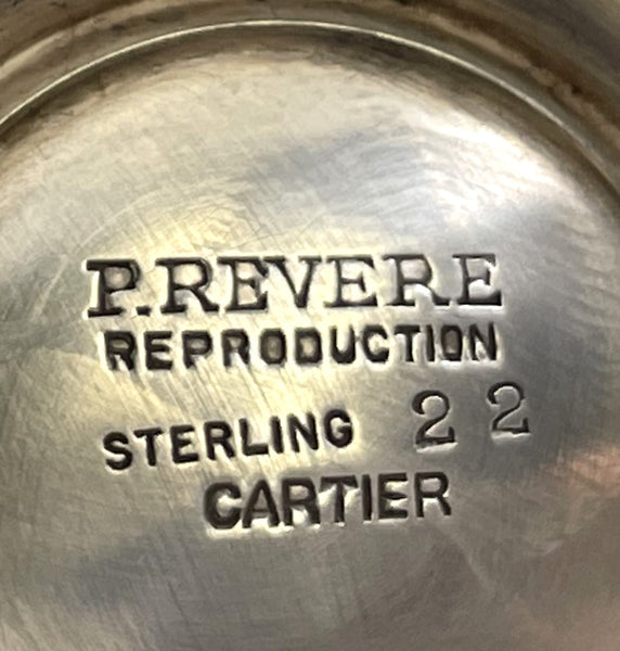 Cartier Sterling Silver Sugar Shaker/ Muffineer Paul Revere Reproduction