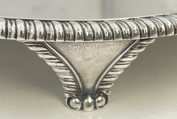 William Bateman Pair of Sterling Silver Salvers / Footed Trays from 1812