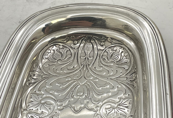 Tiffany & Co. Sterling Silver 1908 Trinket Tray in Art Nouveau Style