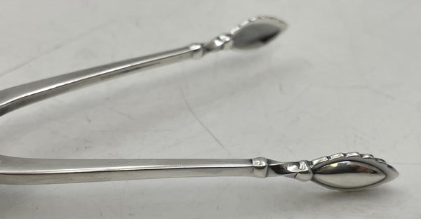 Georg Jensen Sterling Silver Sugar Tongs in Acorn Pattern