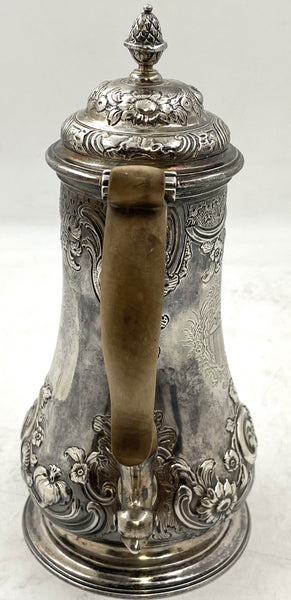 Thomas Whipham Sterling Silver Georgian Coffee Pot from 1752