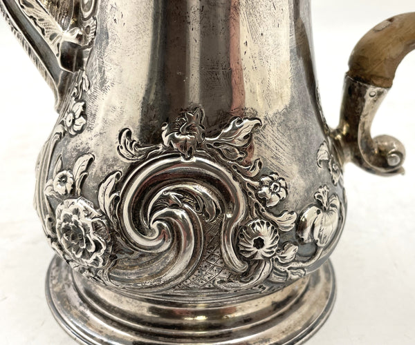 Thomas Whipham Sterling Silver Georgian Coffee Pot from 1752