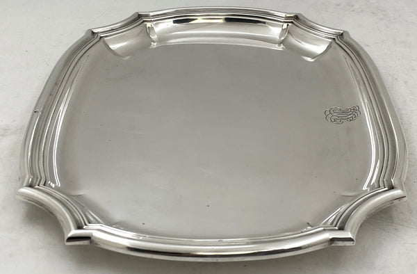 Puiforcat French Sterling Silver Platter Tray in Art Deco Style from Early 20th Century