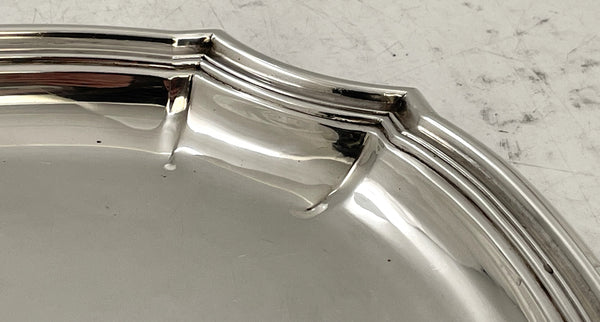 Puiforcat French Sterling Silver Platter Tray in Art Deco Style from Early 20th Century