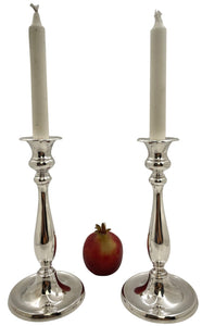 Pair of Tiffany & Co. Sterling Silver Italian Candlesticks in Mid-Century Modern Style