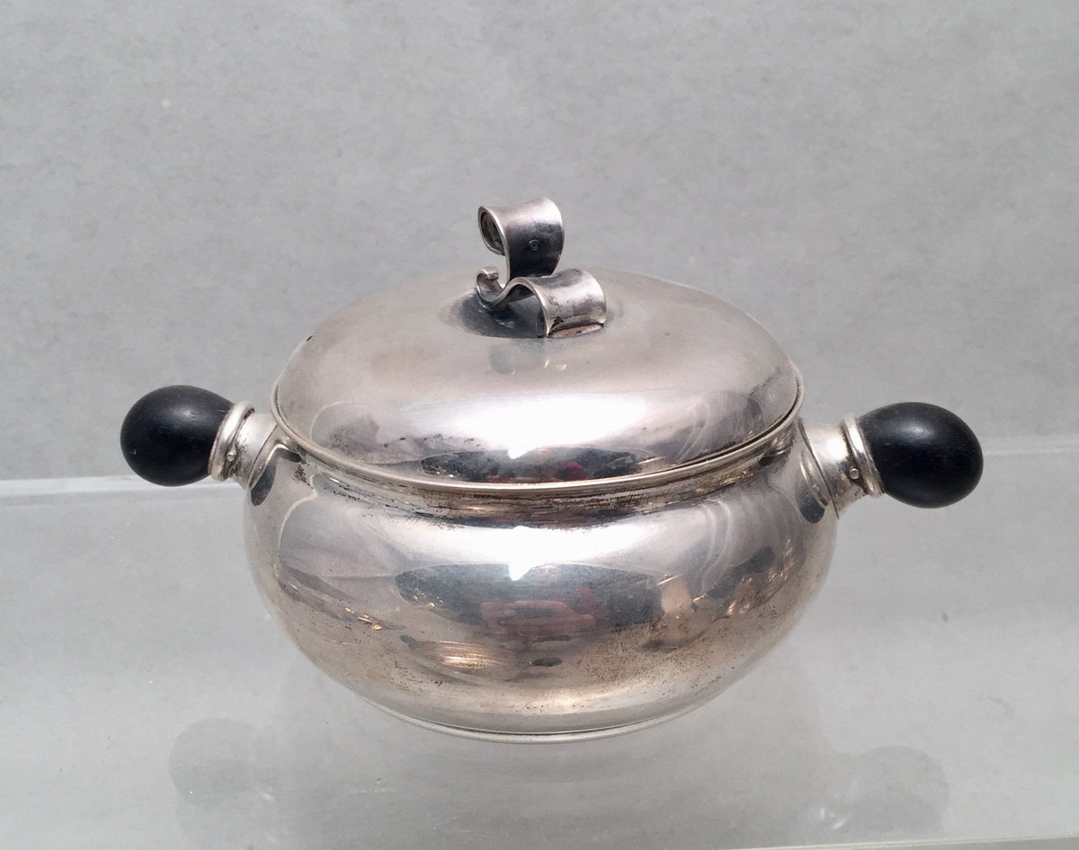 4-Piece Danish Sterling Silver Tea Service by J. Siggard in Art Modern ...